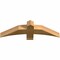 Ekena Millwork Bellingham Rough Sawn Timber Gable Bracket, Western Red Cedar, 36"W x 10"H x 4"D x 4"F, 7/12 Pitch GBW036X10X0404BEL00RWR - alternate 3